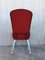 Conference or Dining Chairs in Steel and Red Wool, Set of 17 9