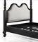 Louis XV Style Black Ebonized Mahogany Queen Bed 2