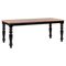 French Provincial Style Dining Room Table with Black Ebonized Legs 1