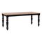 French Provincial Style Dining Room Table with Black Ebonized Legs 1