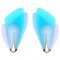 Art Deco Style Sconces with Colored Glasses, Set of 2 1