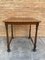 Mid-Century Carved Square Walnut Side Table 4