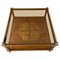 Walnut Marquetry and Glass Side Table, 1960s, Image 1