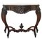 19th French Regency Carved Walnut Console Table, Image 1