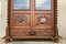 Antique French Carved Oak Vitrine Cabinet 10
