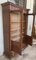 Antique French Carved Oak Vitrine Cabinet 5