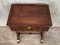 Antique Victorian 1880 Inlaid Burl and Walnut Sewing Table, 1880s, Image 5
