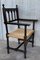 20th Century Catalan Throne Armchairs in Walnut and Caned Seats, Set of 2 6