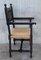 20th Century Catalan Throne Armchairs in Walnut and Caned Seats, Set of 2 5