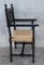20th Century Catalan Throne Armchairs in Walnut and Caned Seats, Set of 2, Image 5