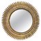 Specchio rotondo in metallo dorato, Spagna, Immagine 1