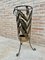 Mid-Century Umbrella Stand in Gilt Iron and Brass, Image 4