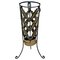 Mid-Century Umbrella Stand in Gilt Iron and Brass, Image 1