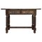Early 20th Century Carved Walnut Spanish Console Table, Image 1