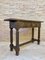 Early 20th Century Carved Walnut Spanish Console Table 4