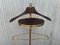 Italian Hollywood Regency Brass and Wood Valet Stand, 1970s 7