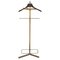 Italian Hollywood Regency Brass and Wood Valet Stand, 1970s 1