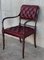 Vintage Chesterfield Hardwood Red Leather Dining Chairs, Set of 10 4
