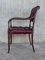 Vintage Chesterfield Hardwood Red Leather Dining Chairs, Set of 10 8
