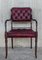 Vintage Chesterfield Esszimmerstühle aus rotem Leder, 10er Set 2