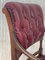 Vintage Chesterfield Hardwood Red Leather Dining Chairs, Set of 10 11
