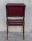 Vintage Chesterfield Esszimmerstühle aus rotem Leder, 10er Set 9