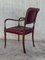 Vintage Chesterfield Esszimmerstühle aus rotem Leder, 10er Set 6