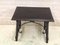 19th Spanish Console Table with Iron Stretcher and Carved Top in Walnut 6