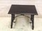 19th Spanish Console Table with Iron Stretcher and Carved Top in Walnut, Image 6