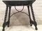 19th Spanish Console Table with Iron Stretcher and Carved Top in Walnut 8