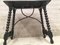 19th Spanish Console Table with Iron Stretcher and Carved Top in Walnut, Image 8