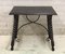 19th Spanish Console Table with Iron Stretcher and Carved Top in Walnut, Image 4