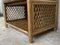 Mid-Century Bamboo & Rattan Gold Nightstands with Drawer and Low Shelves, Set of 2 10