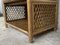 Mid-Century Bamboo & Rattan Gold Nightstands with Drawer and Low Shelves, Set of 2, Image 10