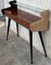 Mid-Century Console Table with High Glass Shelves, Image 4