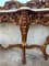 Spanish 20th Century Baroque Style Carved Walnut and Marble Console Table 3