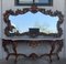 Spanish 20th Century Baroque Style Carved Walnut and Marble Console Table 7