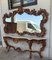 Spanish 20th Century Baroque Style Carved Walnut and Marble Console Table, Image 10