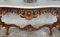 Spanish 20th Century Baroque Style Carved Walnut and Marble Console Table 4