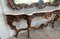 Spanish 20th Century Baroque Style Carved Walnut and Marble Console Table 2