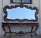 Spanish 20th Century Baroque Style Carved Walnut and Marble Console Table 8