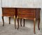 French Louis XV Style Walnut Bedside Tables, Set of 2 3