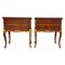 French Louis XV Style Walnut Bedside Tables, Set of 2 1