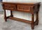 20th Marquetry Spanish Chestnut Console Table 3