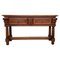 20th Marquetry Spanish Chestnut Console Table 1
