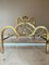 French Mid-Century Gold Brass and Bronze Twin Size Headboards, Set of 2 4