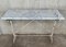 Metal Console Table with White Marble Top, France, 1930s 2