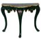 Italian 20th Century Polychrome Green Console Table 1