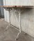 Metal Console Table with Pink Marble Top, France, 1930s 5