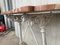 Metal Console Table with Pink Marble Top, France, 1930s 7